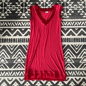 Small TART dress with soft fabric and silk edging